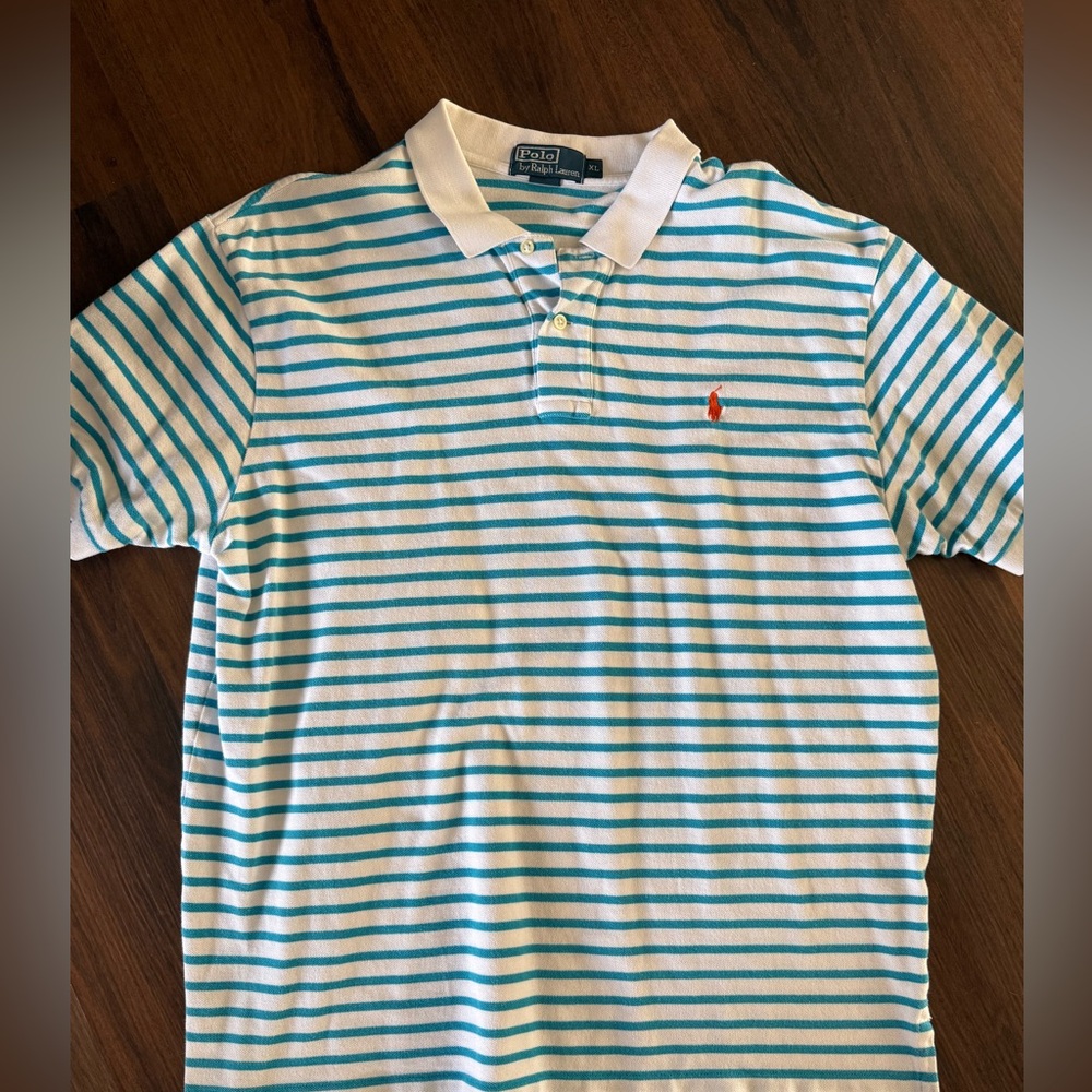 XL Striped Ralph Lauren Polo